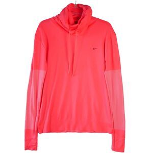 Nike Dri-fit Womans Size L Pink Knit Infinity Training Cover-up Hyper Punch